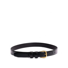 Women's Slim Double Loop Leather Belt